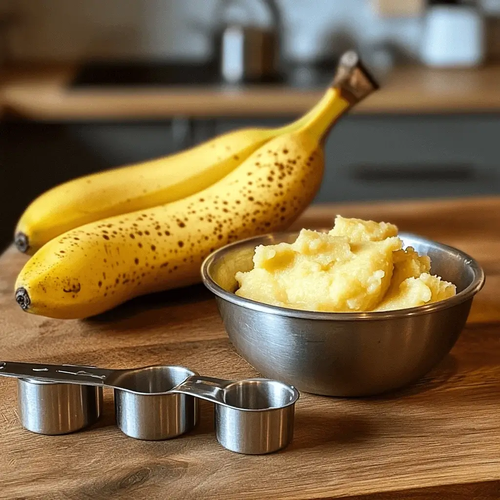 Frozen bananas in a bag, thawing on a kitchen counter.