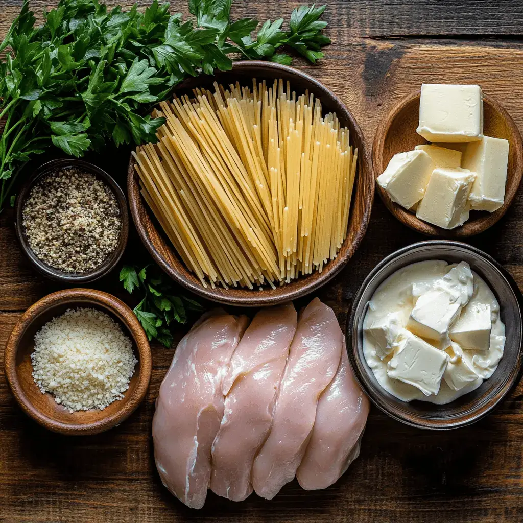 Garlic Parmesan Chicken Pasta