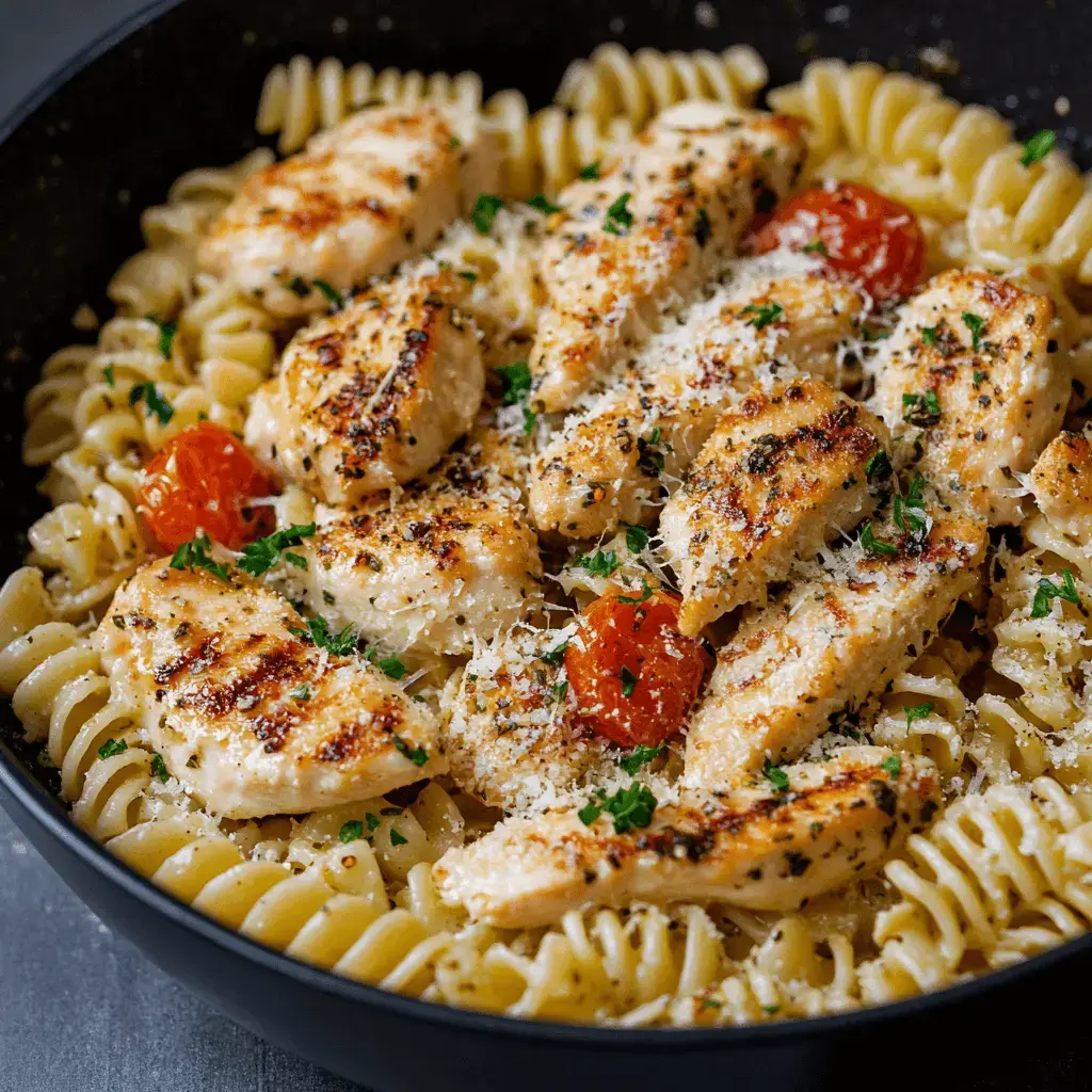 Garlic Parmesan Chicken Pasta