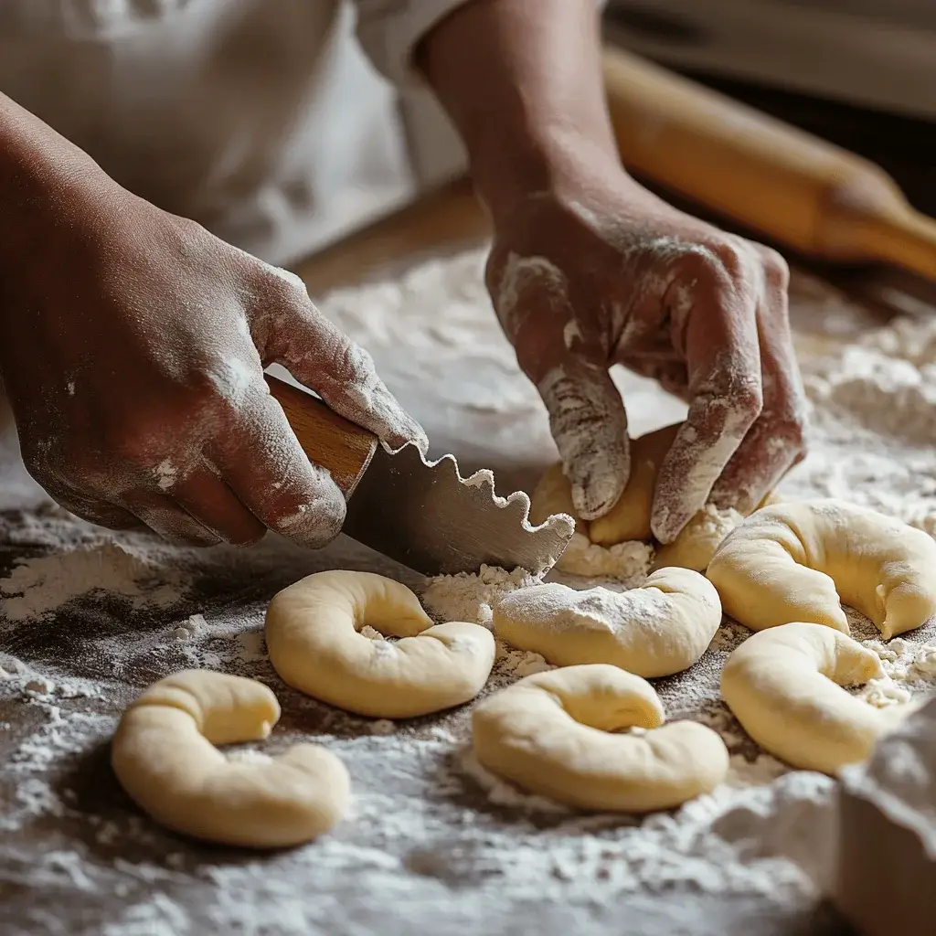 Traditional Swiss Gipfeli on a Tray