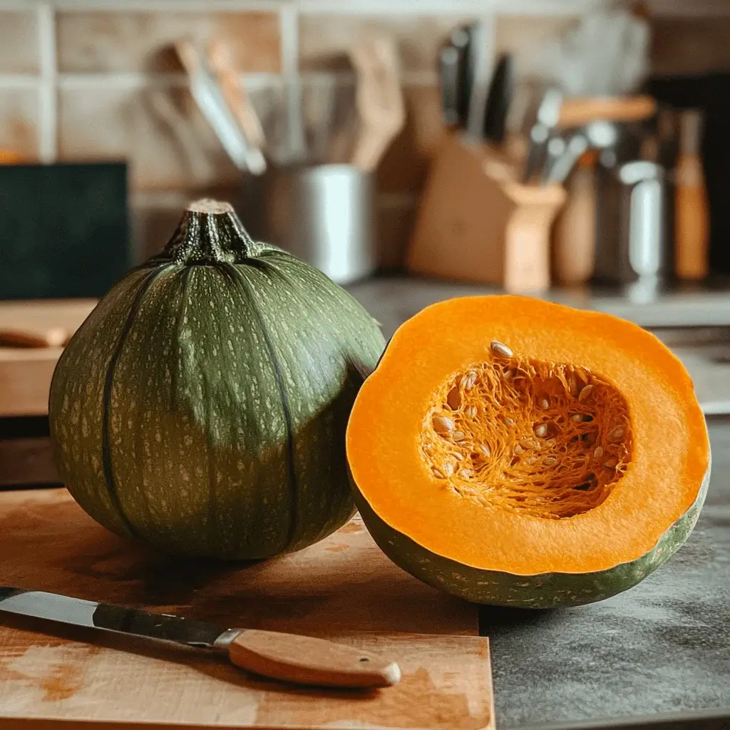 Comparison of butternut squash and kabocha squash.