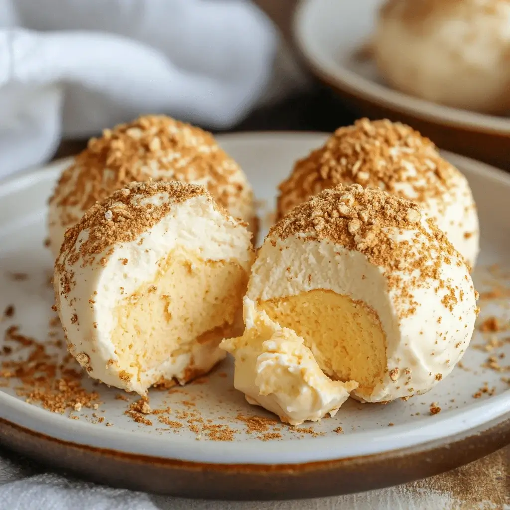 A batch of no bake pumpkin cheesecake balls with fall decorations.