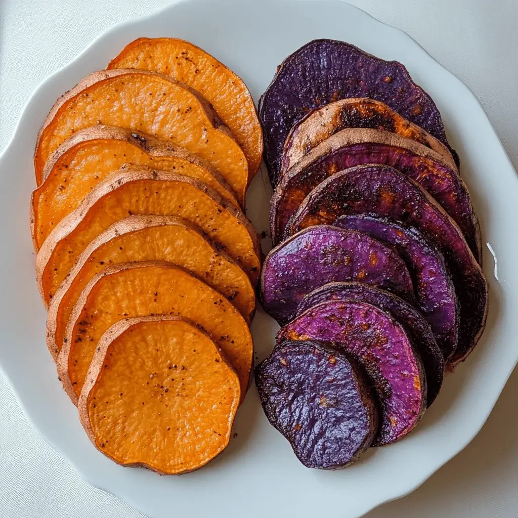 A selection of purple sweet potatoes on a rustic wooden table.