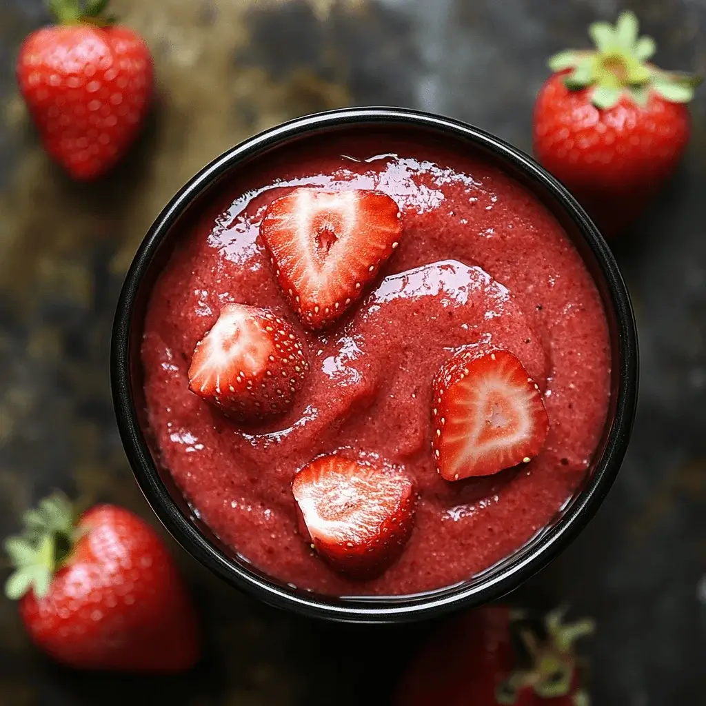 strawberry puree
