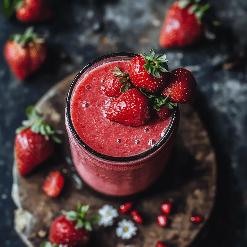 strawberry puree
