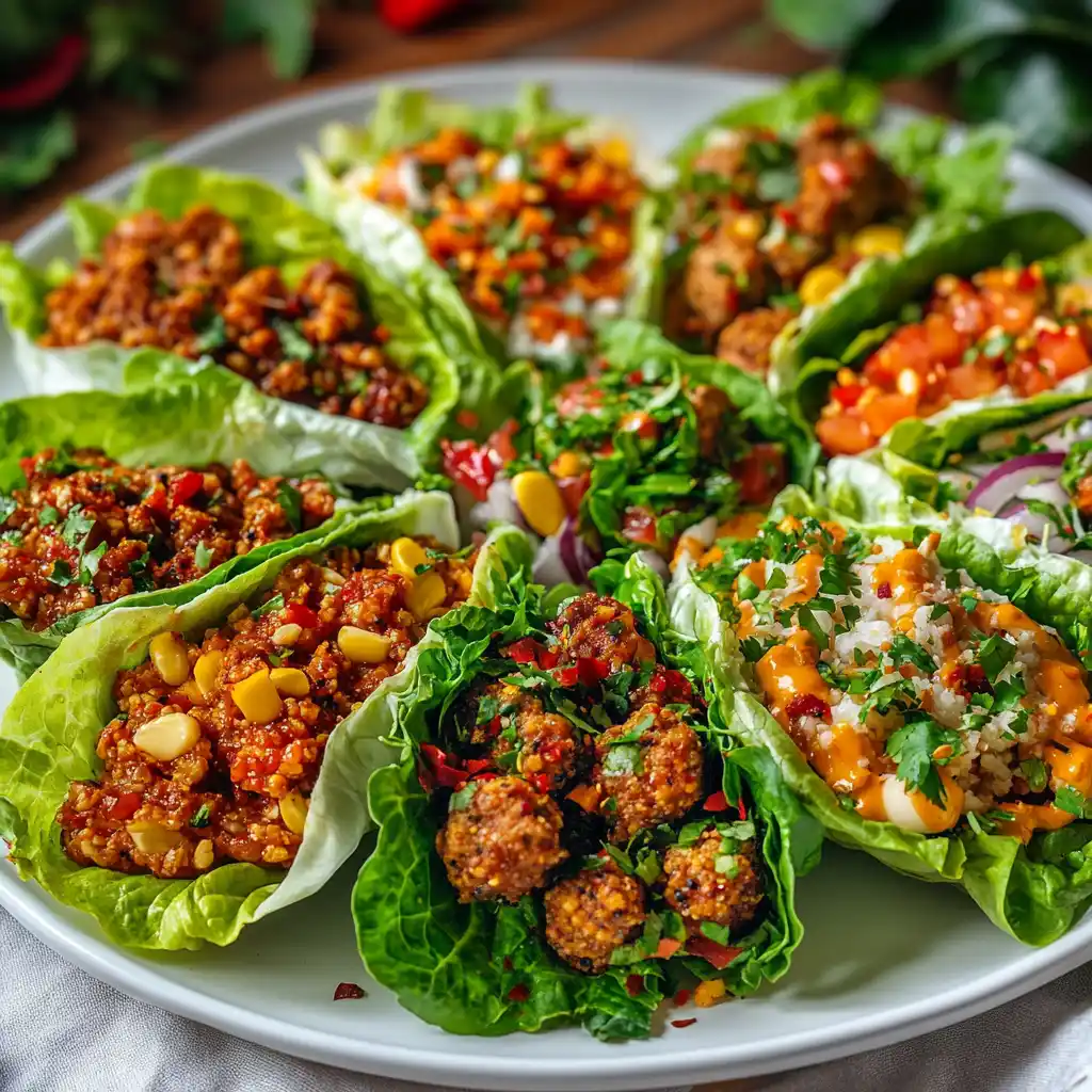 A variety of Big Mac wraps, including keto, vegan, and spicy options on a platter.