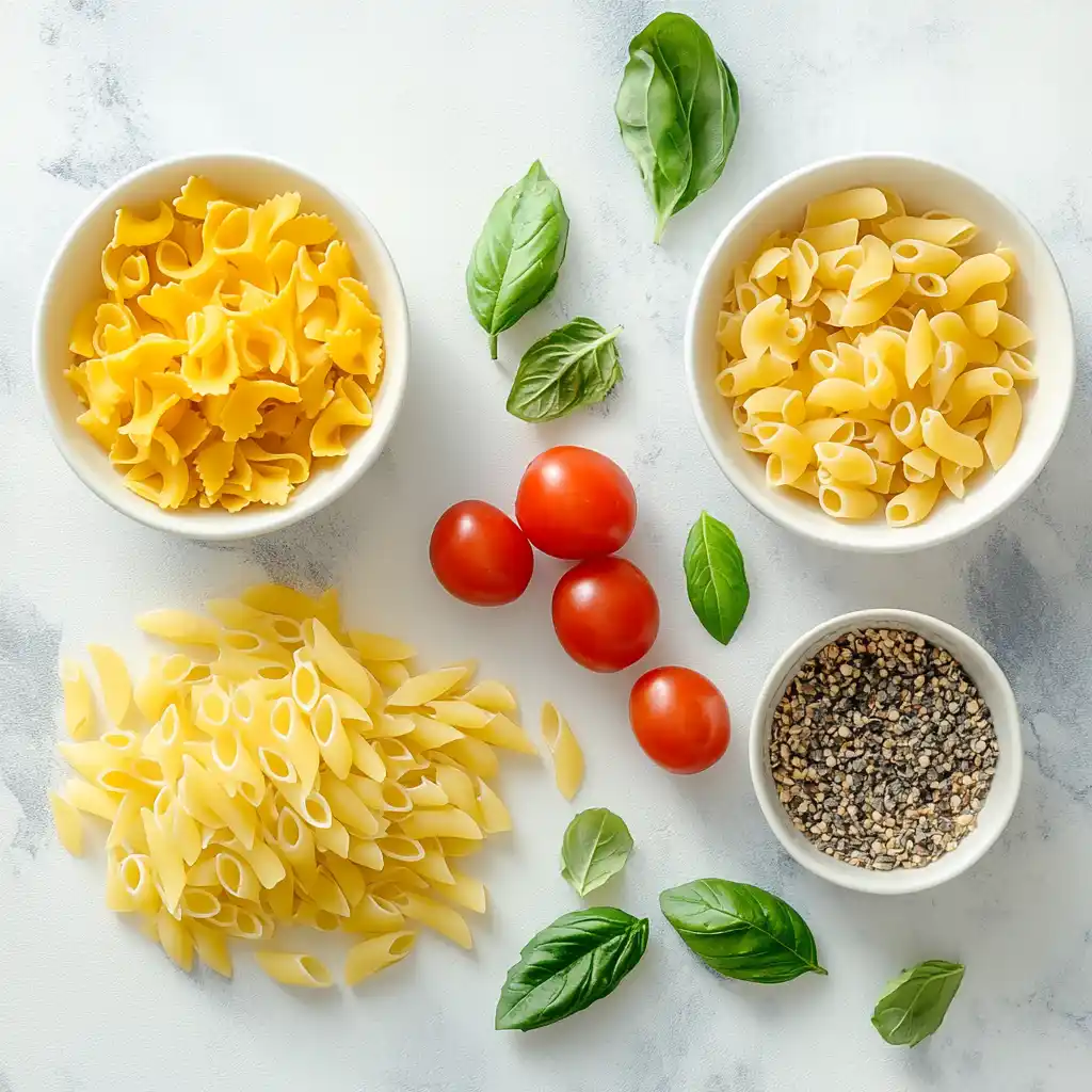 Boiling ditalini pasta in a pot with a wooden spoon