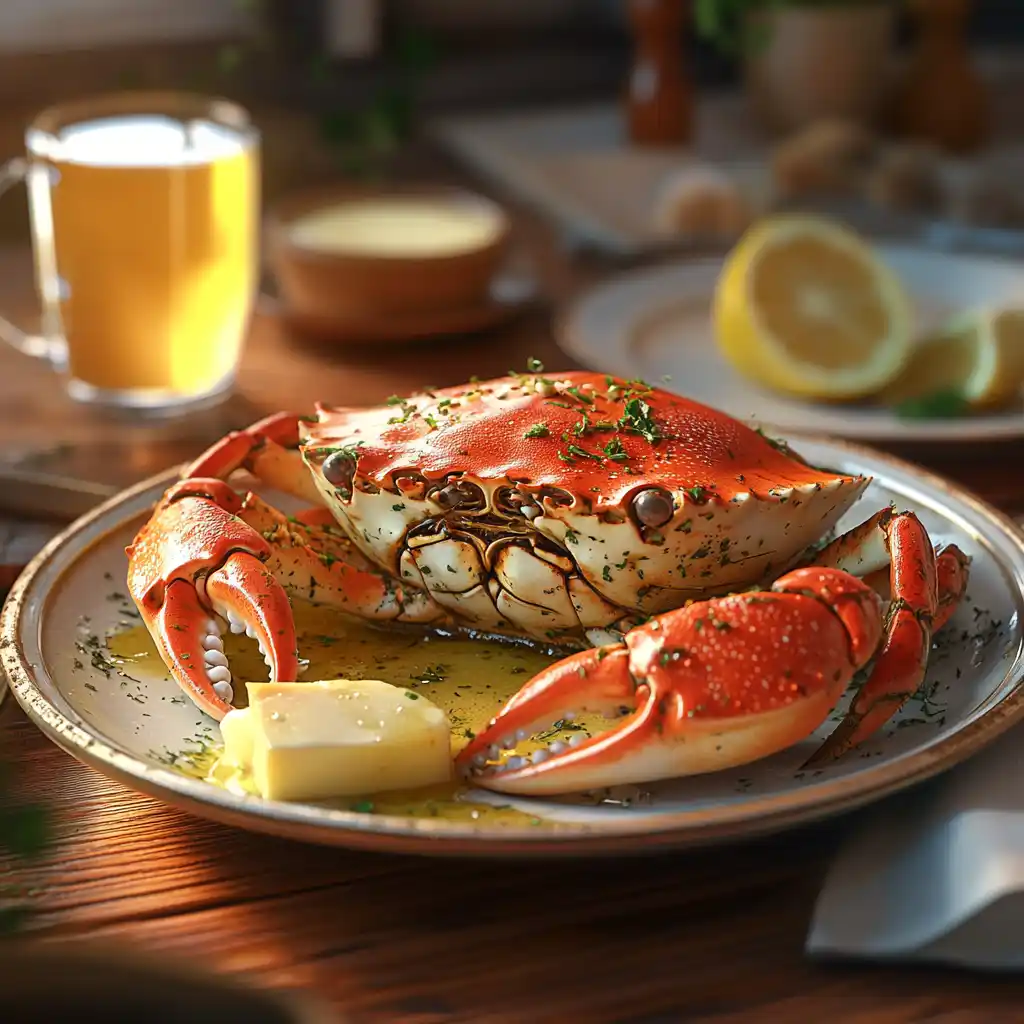 A home-cooked crab dish with a gourmet touch